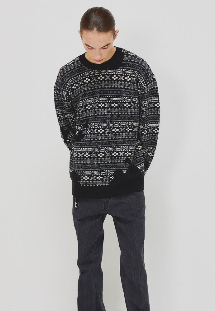 Tonywack - Flow Fair-Isle Sweater (Black) product image 2 | TRAB K-Fashion Australia