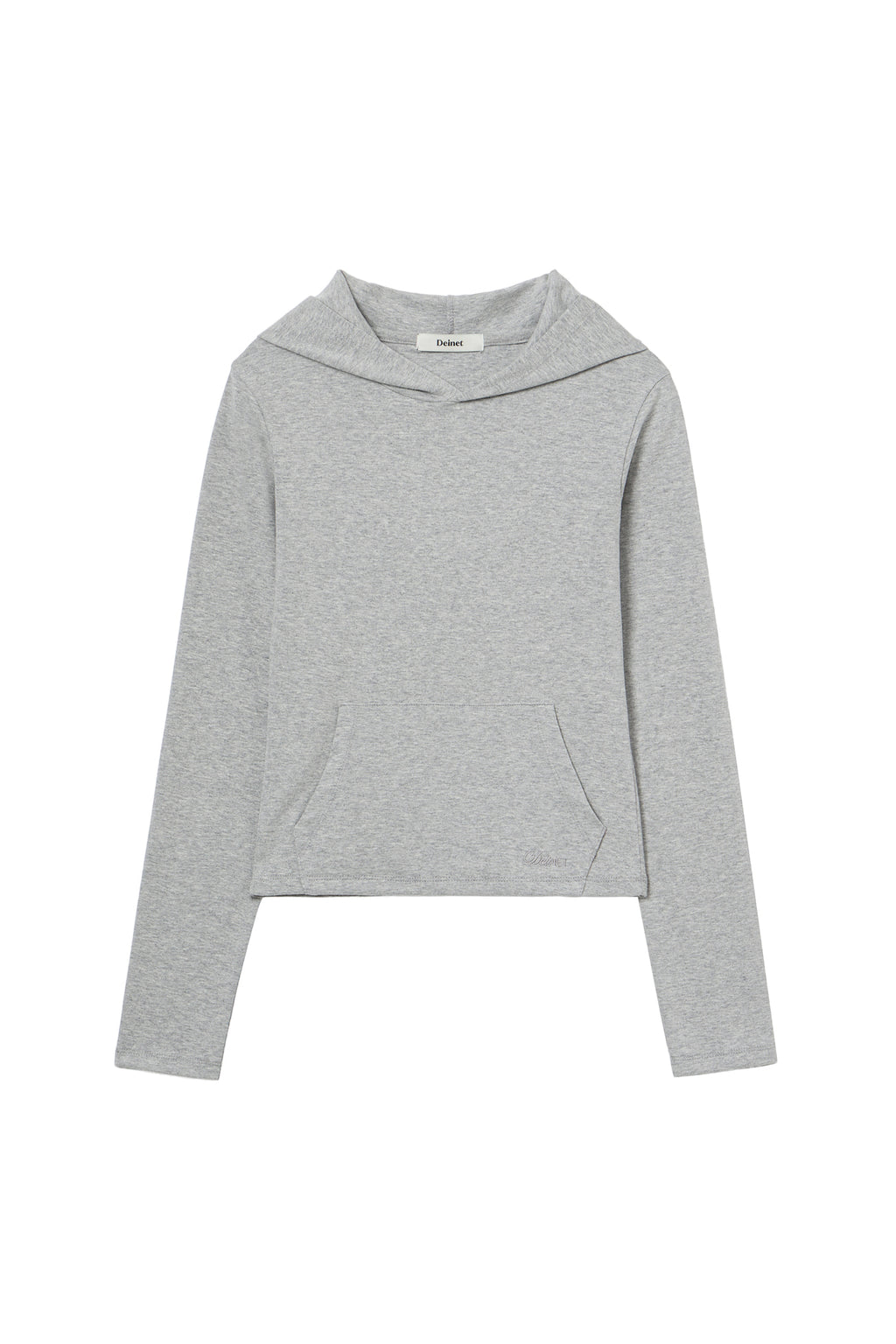 Deinet - Basic Slim Hoodie (Melange Grey) product image 1 | TRAB K-Fashion Australia