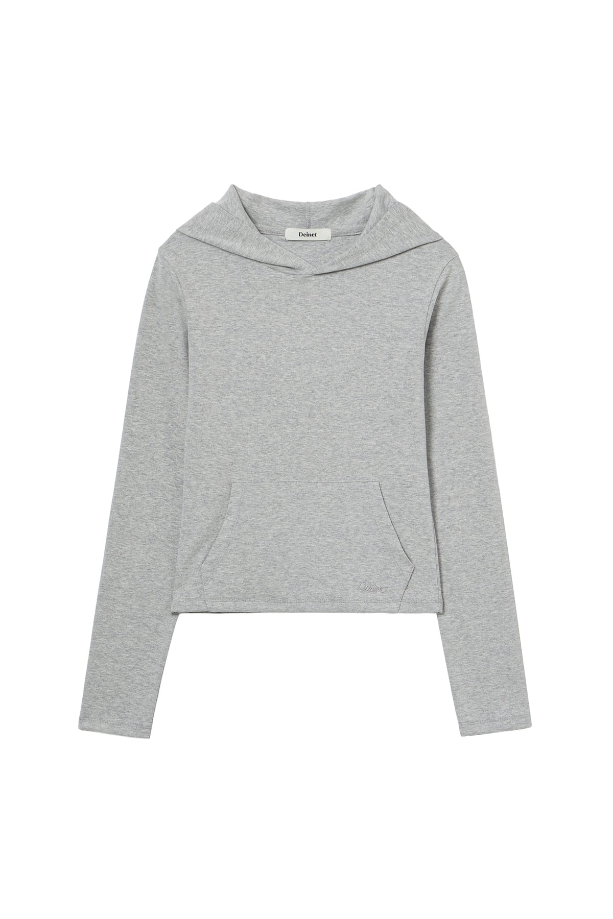 Deinet - Basic Slim Hoodie (Melange Grey) product image 1 | TRAB K-Fashion Australia