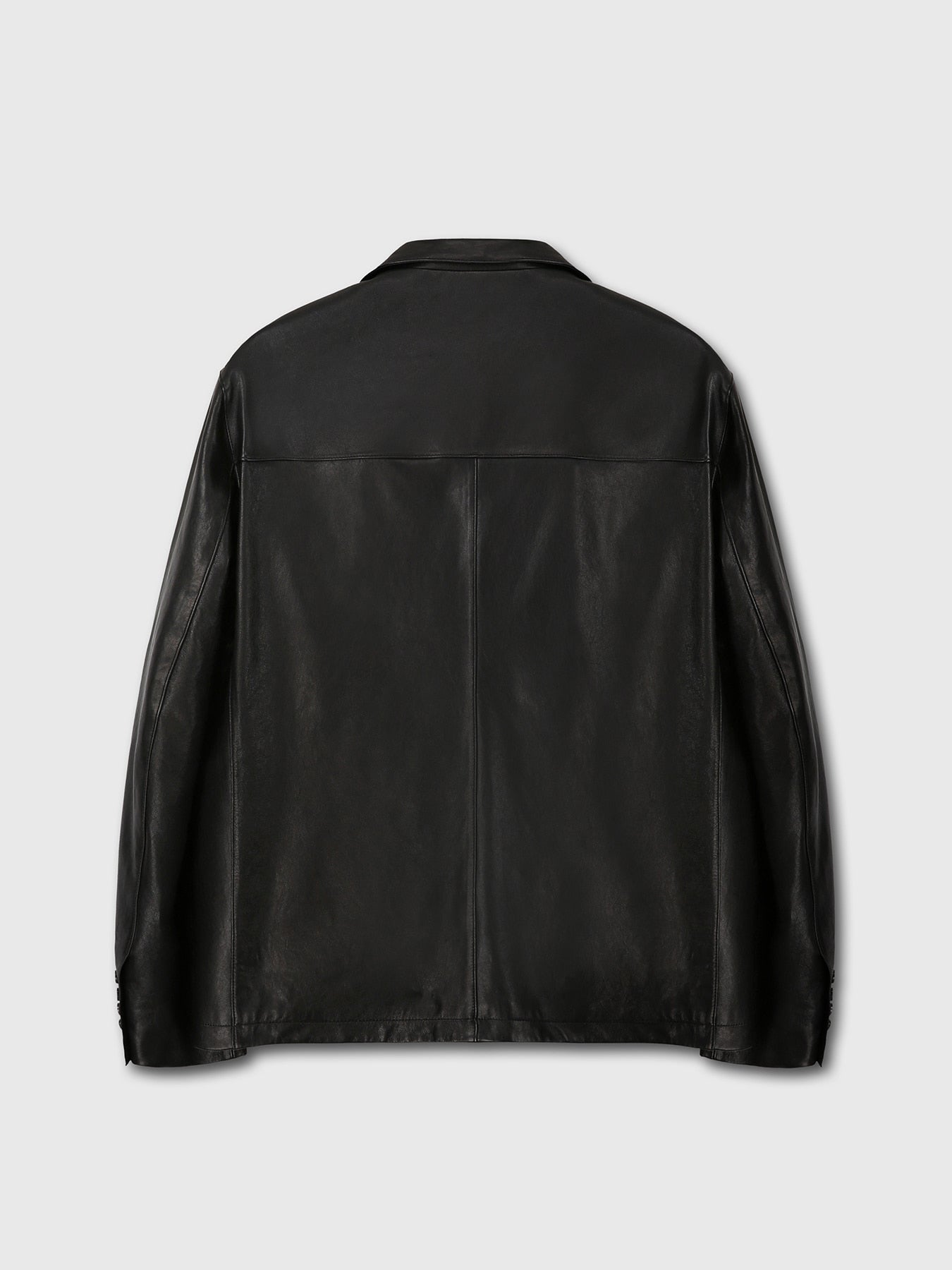 Tonywack - Vegetable Tanned Lamb Leather Tailored Jacket (Black) product image 8 | TRAB K-Fashion Australia
