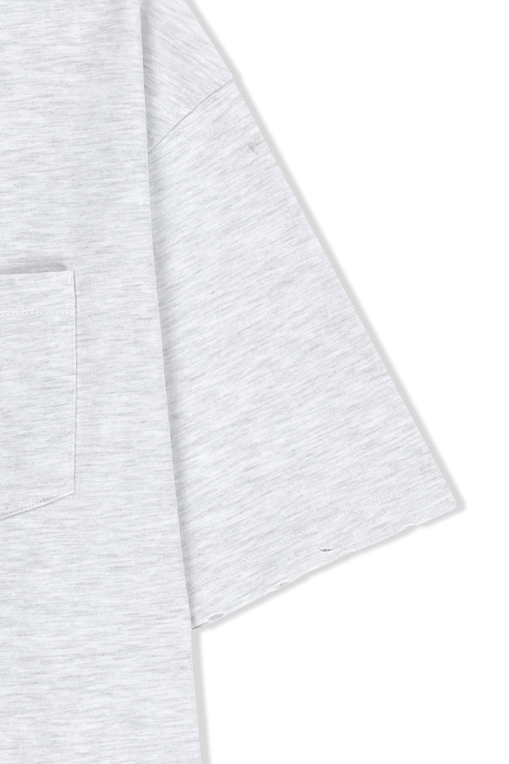 Matin Kim - Calligraphy Back Logo Pocket Top (Light Grey) product image 4 | TRAB K-Fashion Australia
