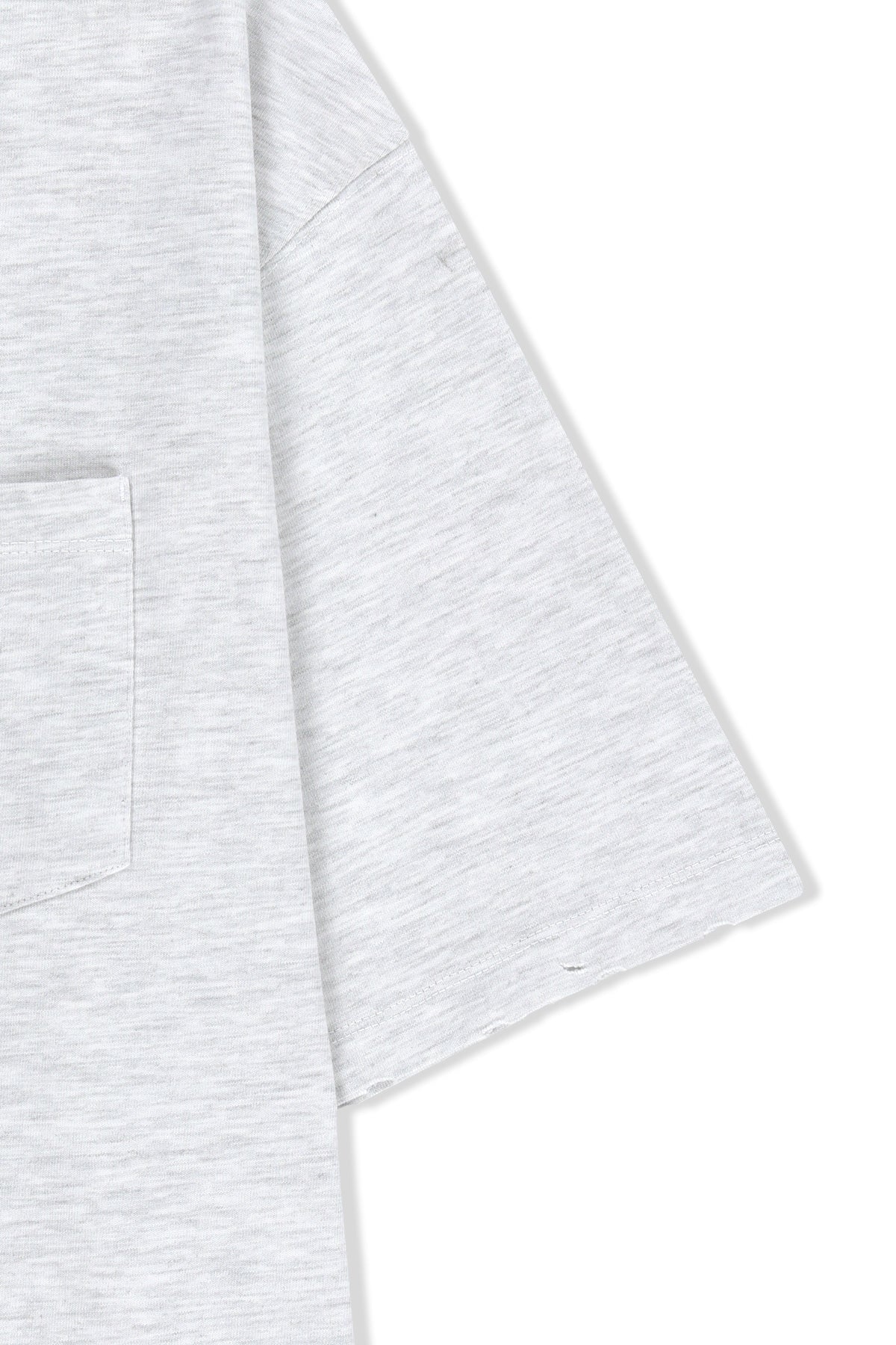 Matin Kim - Calligraphy Back Logo Pocket Top (Light Grey) product image 4 | TRAB K-Fashion Australia