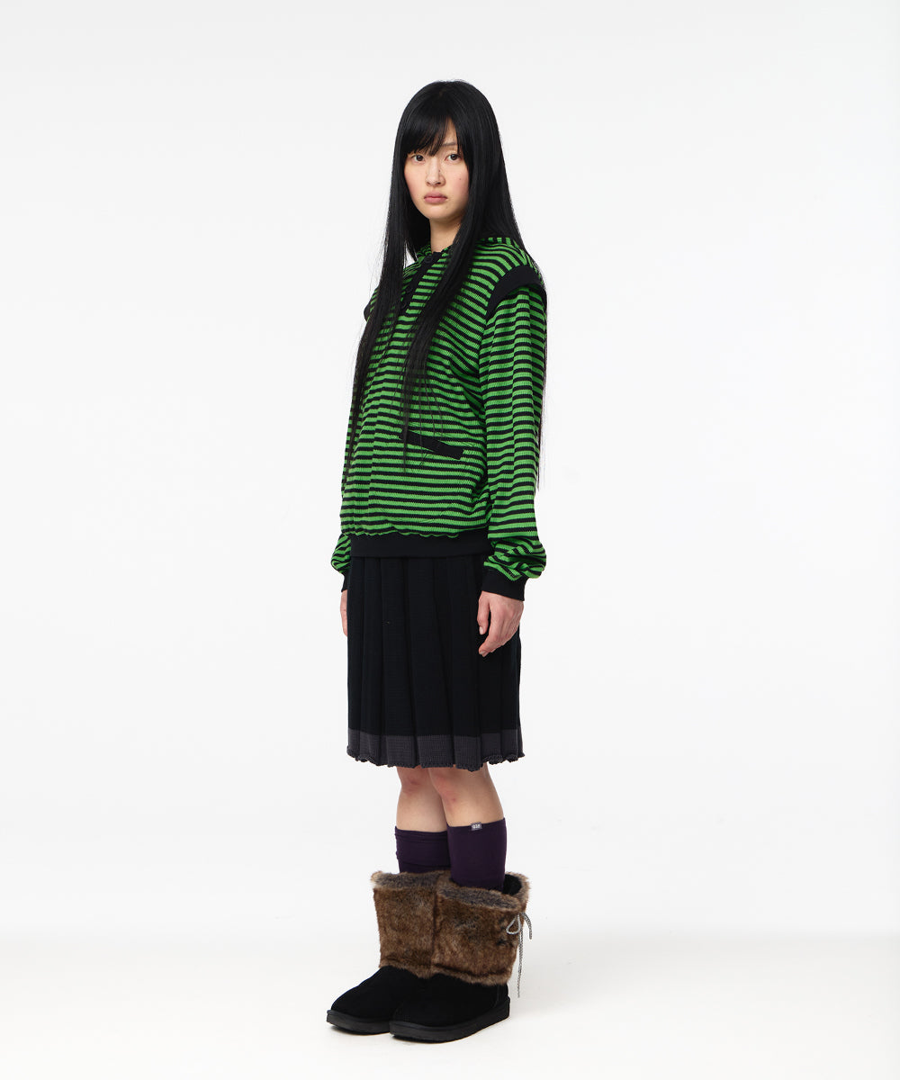 Coyseio - Knit Pleats Skirt (Black) product image 7 | TRAB K-Fashion Australia
