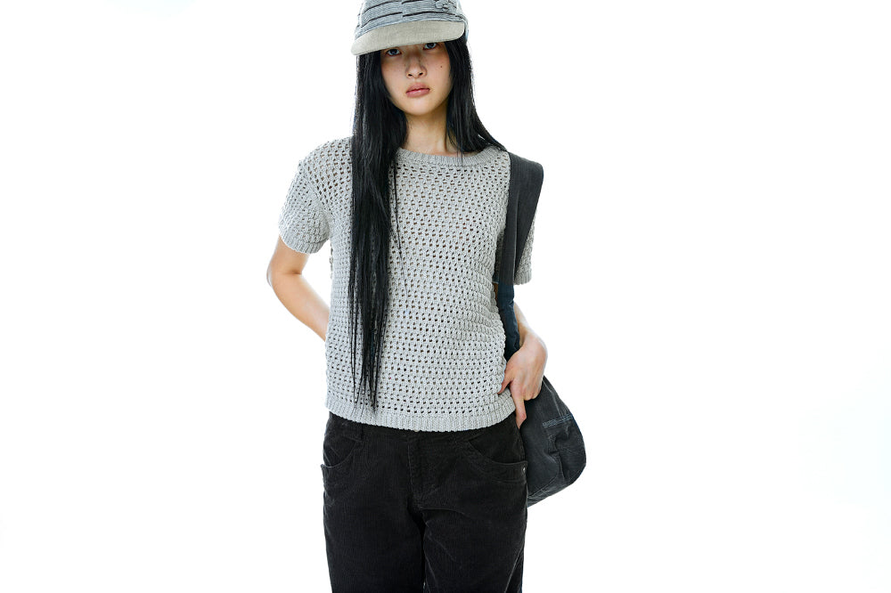 Coyseio - Poing Half Knit (Grey) product image 5 | TRAB K-Fashion Australia