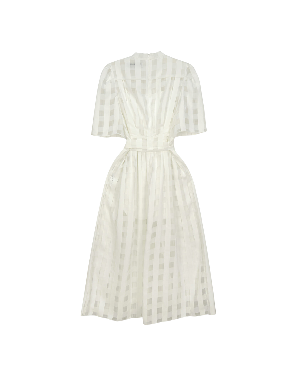 Kimhe Kim - Ch Checked Long Dress (White) product image 2 | TRAB K-Fashion Australia