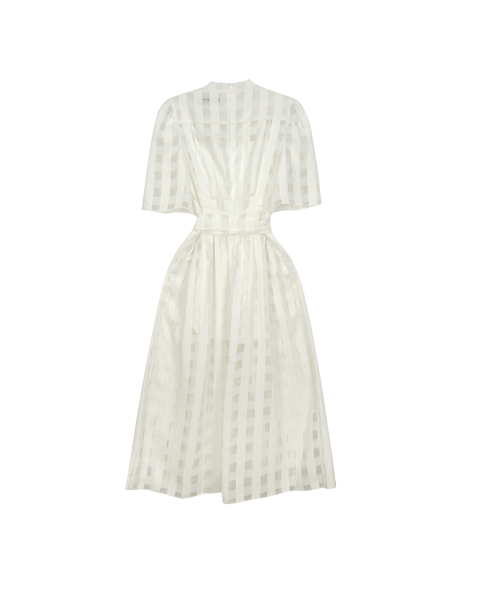 Kimhe Kim - Ch Checked Long Dress (White) product image 2 | TRAB K-Fashion Australia