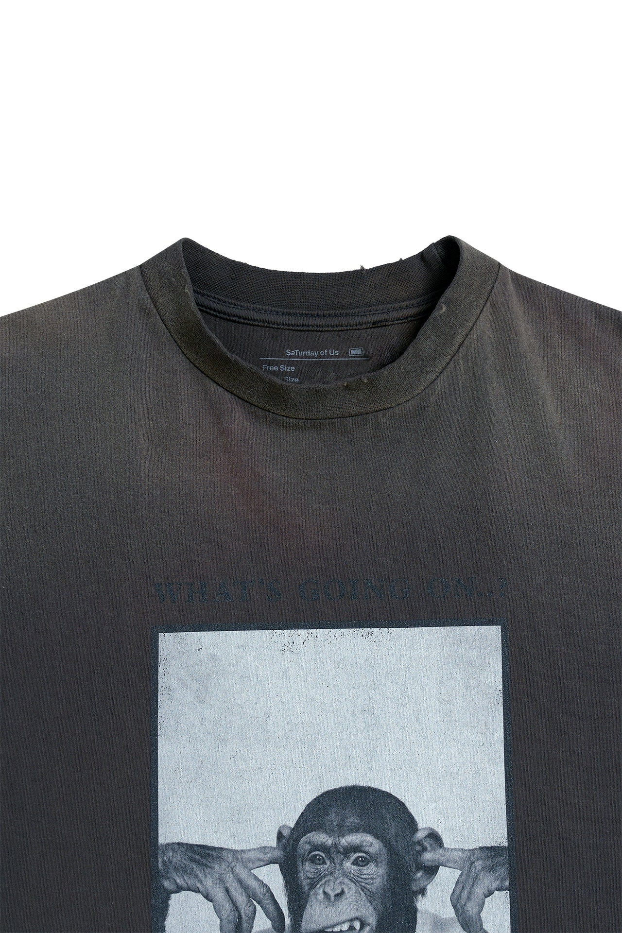 STU - Monkey T-shirt (Charcoal) product image 15 | TRAB K-Fashion Australia