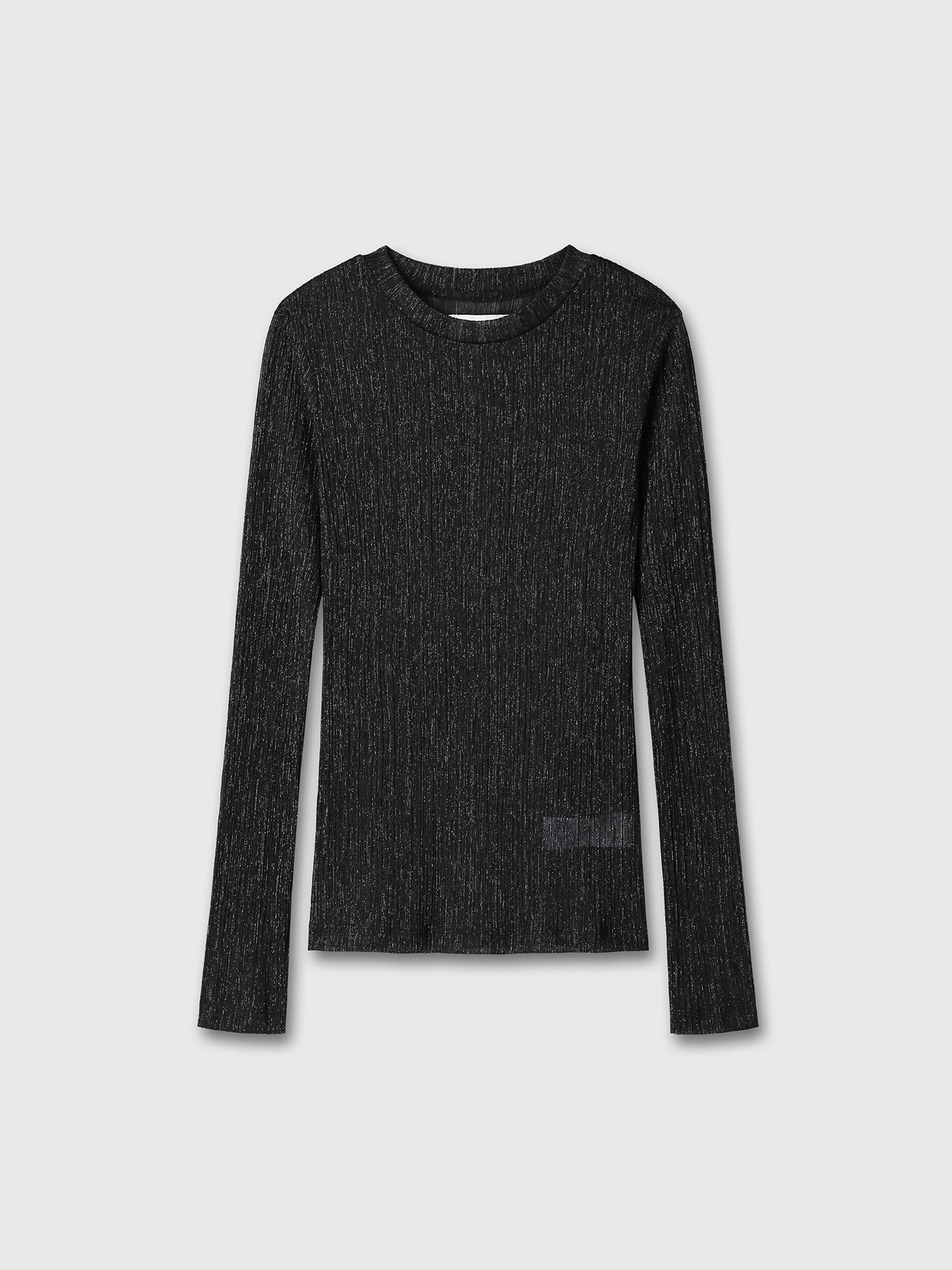 Tonywack - Metallic Thread Sheer Longsleeve (Black) product image 9 | TRAB K-Fashion Australia