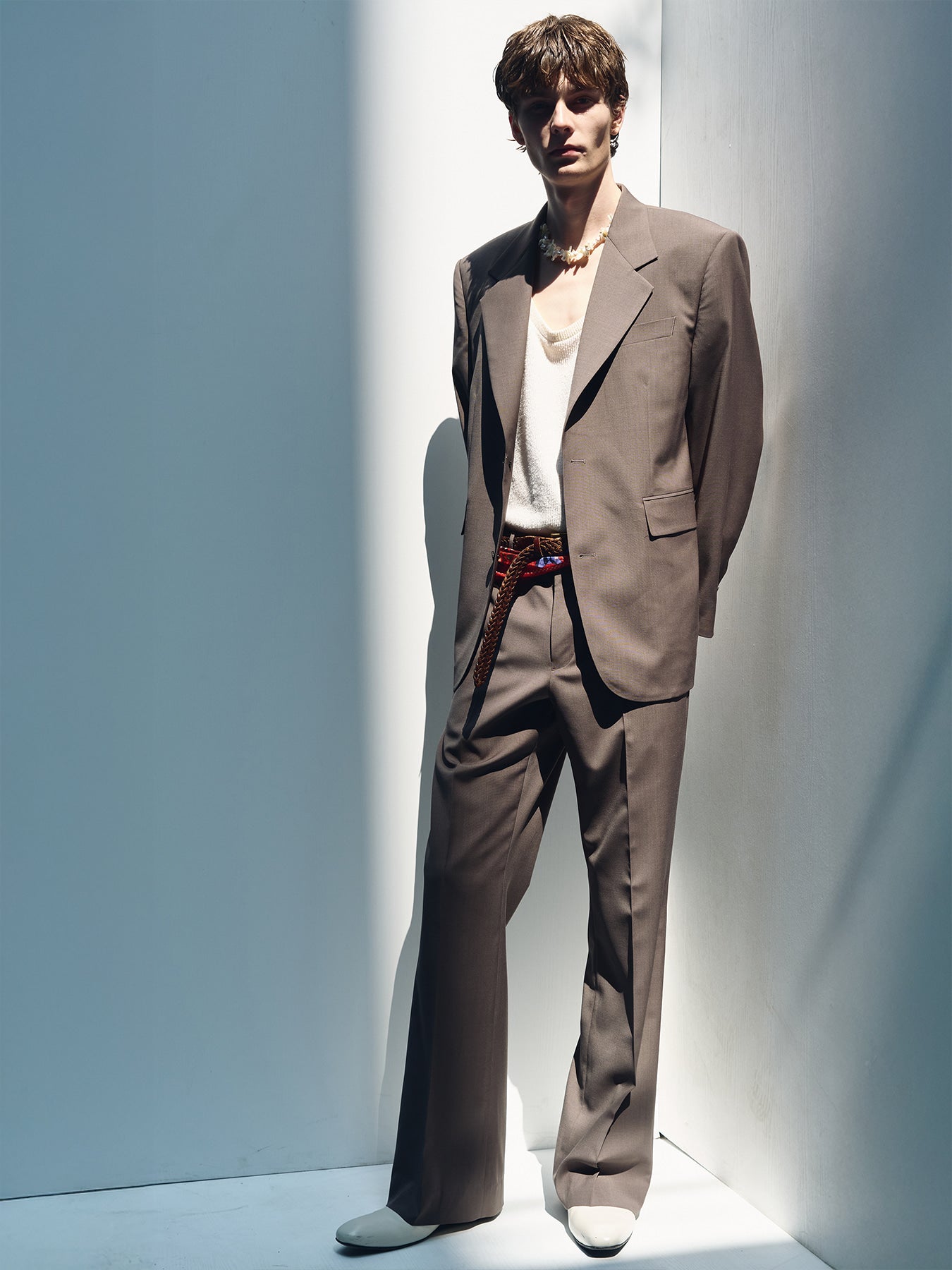 Tonywack - Tropical Wool Relaxed Blazer (Taupe) product image 6 | TRAB K-Fashion Australia