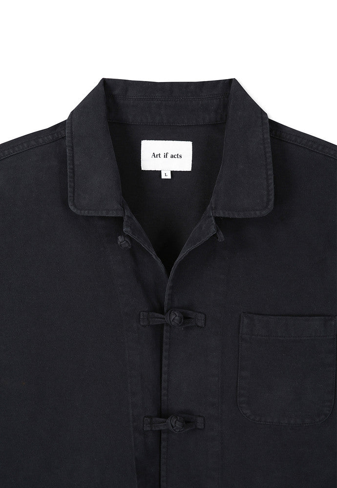 Art if acts - Washed Chinese Work Jacket (Vintage Black) product image 9 | TRAB K-Fashion Australia
