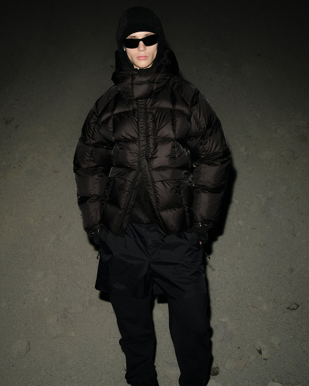 Eastlogue - Curved Utility Pants (Black) product image 1 | TRAB K-Fashion Australia