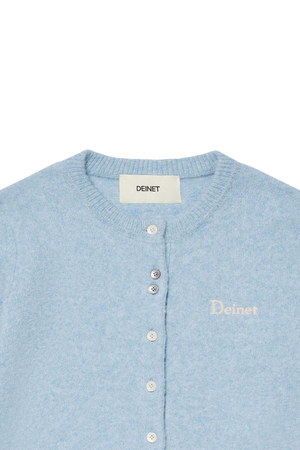 Deinet - Alpaca Round Knit Cardigan (Light Blue) product image 6 | TRAB K-Fashion Australia