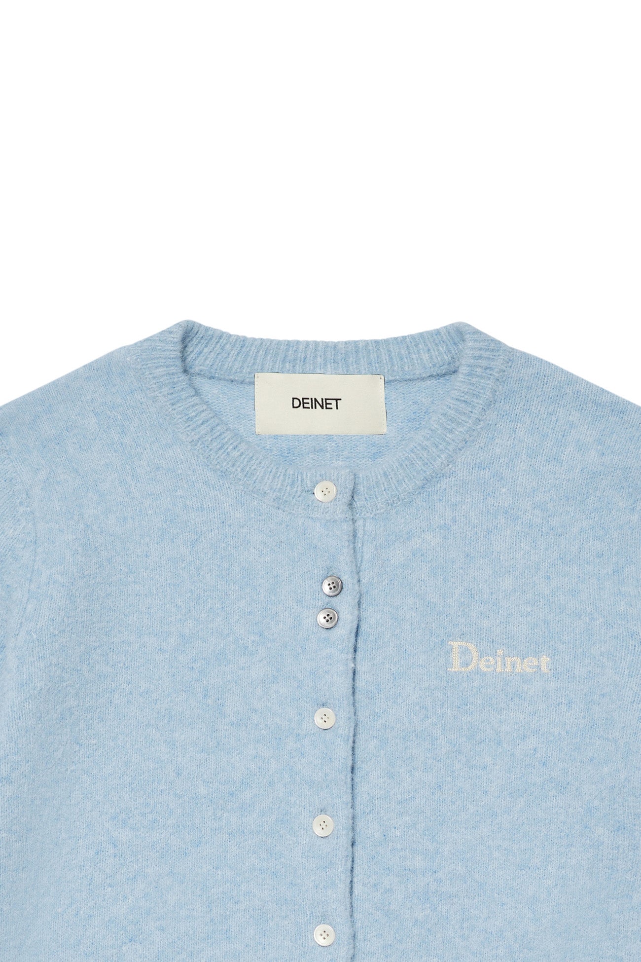 Deinet - Alpaca Round Knit Cardigan (Light Blue) product image 6 | TRAB K-Fashion Australia