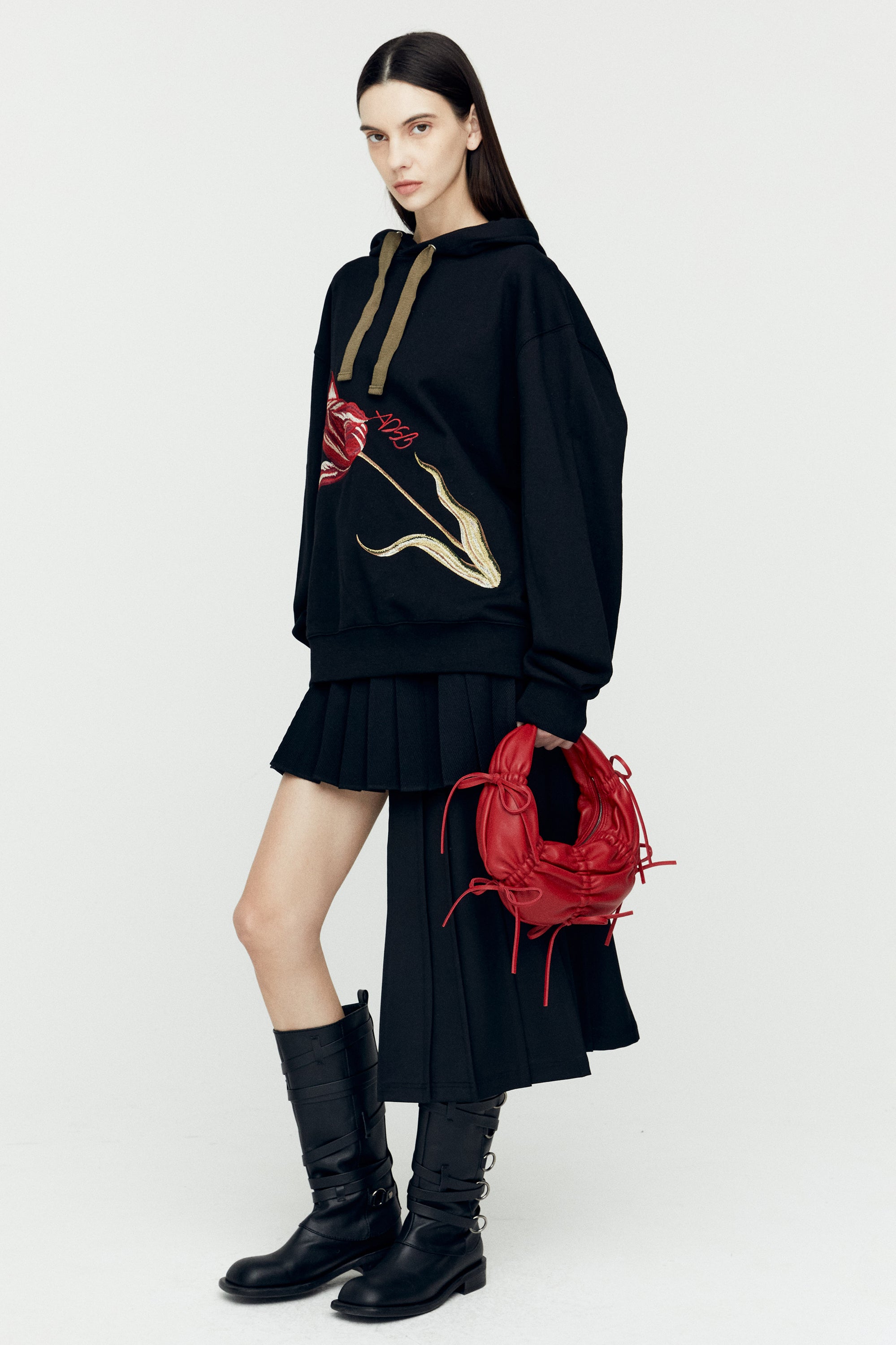 Andersson Bell - (essential) Adsb Fiore Hoodie (Black) product image 4 | TRAB K-Fashion Australia