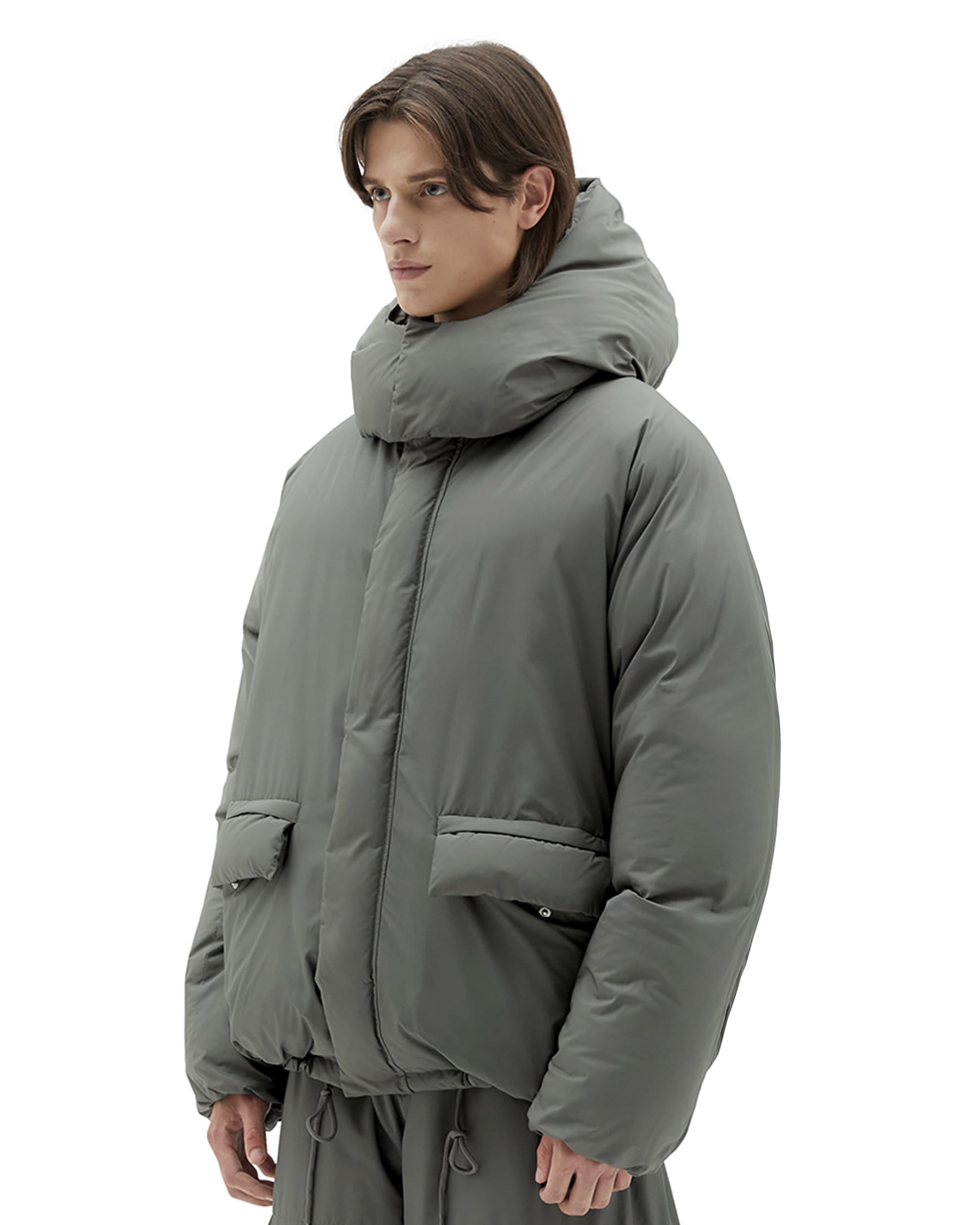 Brownyard - Utility Goose Down Parka (Olive Grey) product image 4 | TRAB K-Fashion Australia