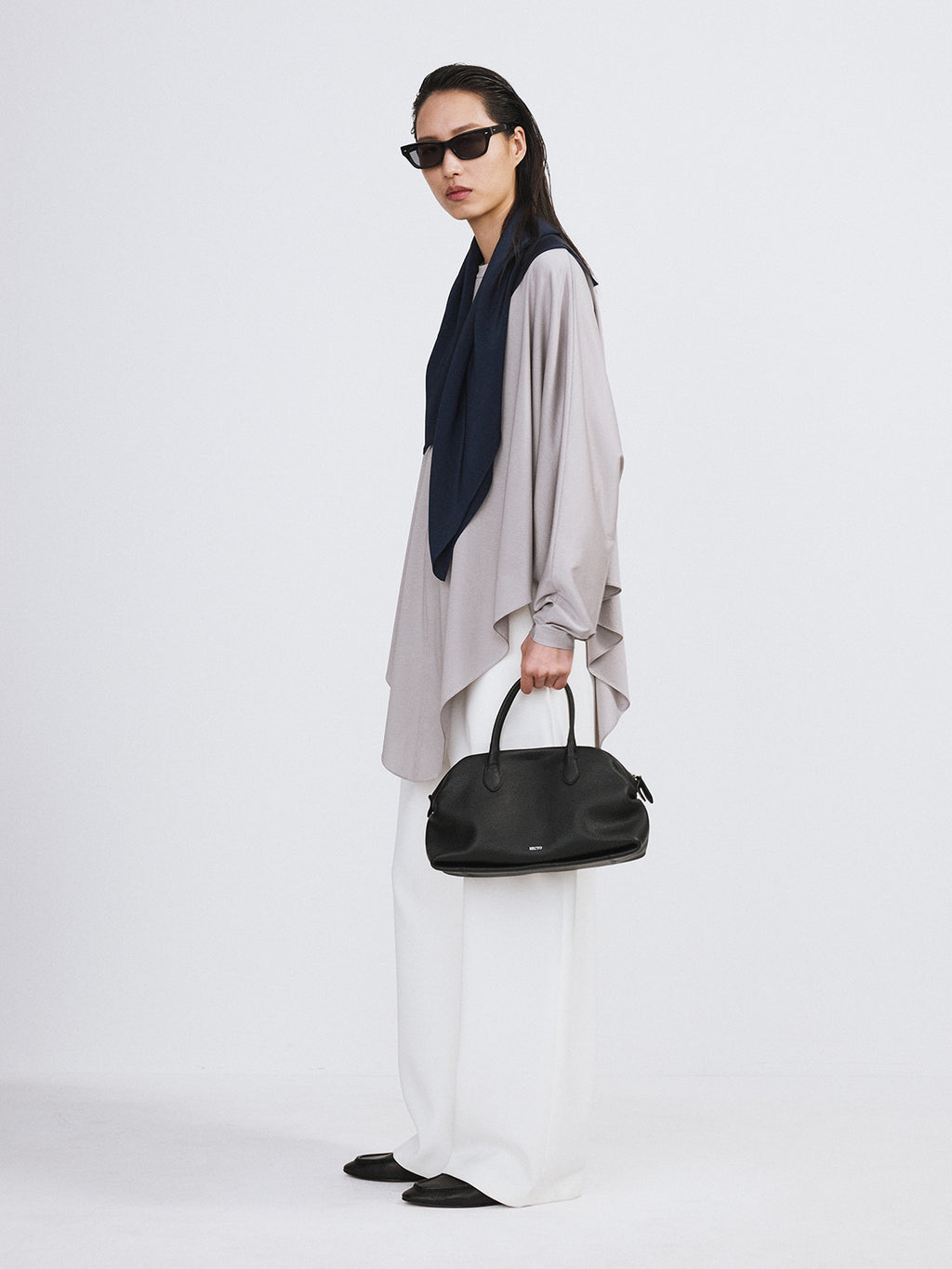 Recto - Oversized Cape Top (Stone Grey) product image 3 | TRAB K-Fashion Australia