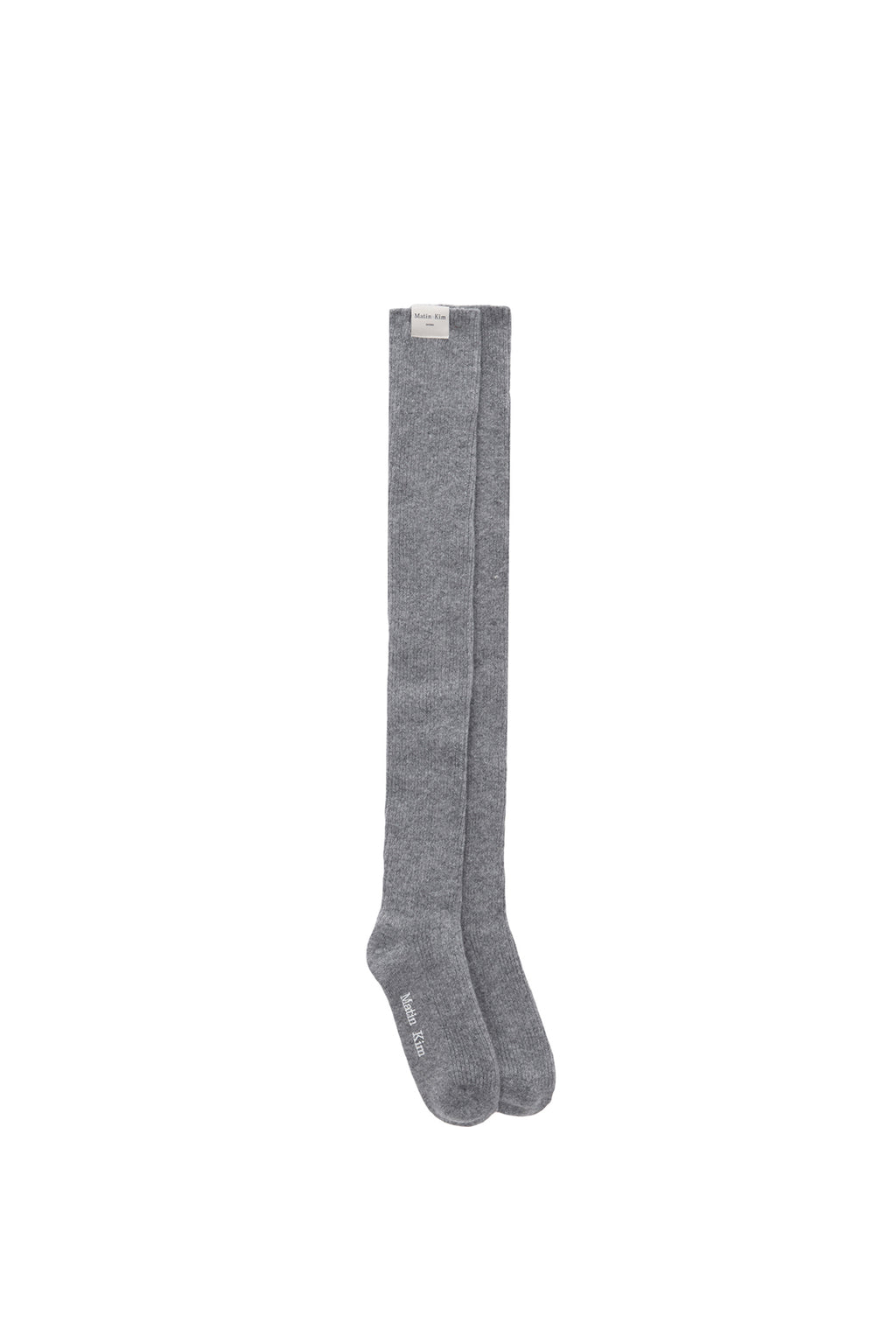 Matin Kim - Wool Blended Over Knee Socks (Grey) product image 2 | TRAB K-Fashion Australia