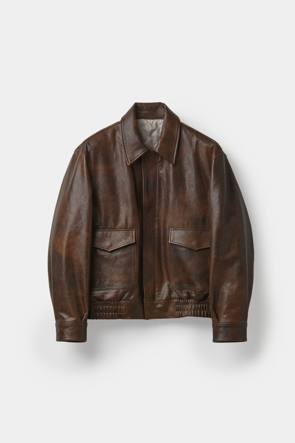 Coor - Vegetable Leather A-2 Jacket (Brown) product image 1 | TRAB K-Fashion Australia