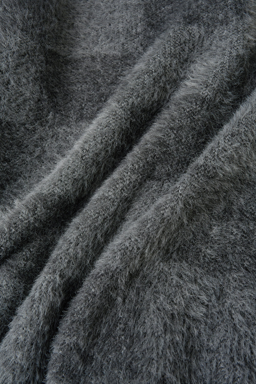 Hatchingroom - Hairy Cardigan Checkerboard (Charcoal/Grey) product image 6 | TRAB K-Fashion Australia