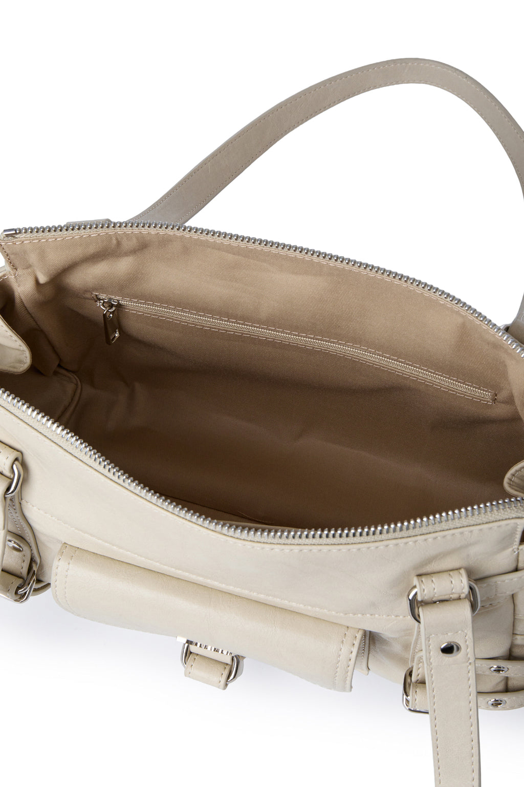 Deinet - Belted Pocket Mini Shoulder Bag (Beige) product image 7 | TRAB K-Fashion Australia