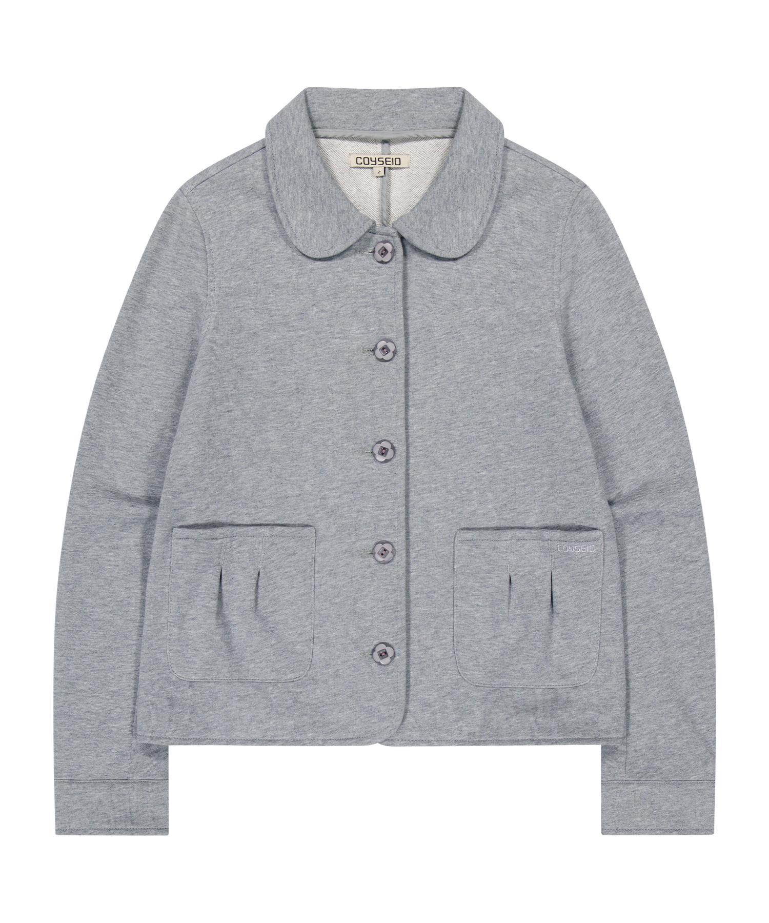 Coyseio - Cozy Sweat Jacket (Melange Grey) product image 1 | TRAB K-Fashion Australia