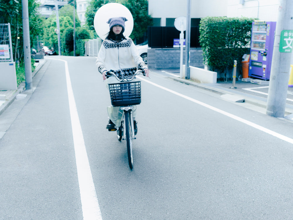 Coyseio - Mossy Cowichan Knit Jacket (Ivory) product image 3 | TRAB K-Fashion Australia