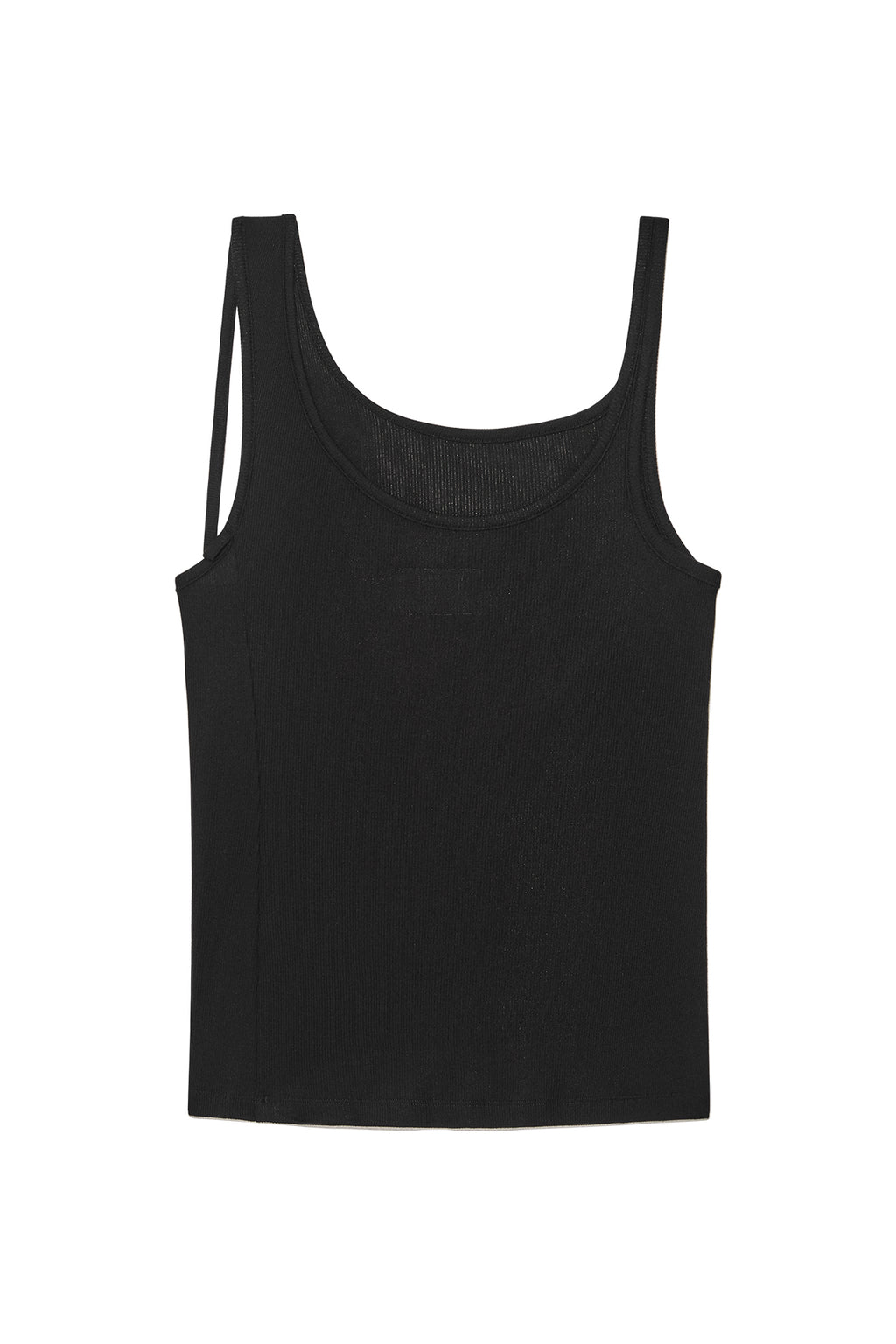 Matin Kim - Unbalance Tuck Sleeveless Top (Black) product image 2 | TRAB K-Fashion Australia