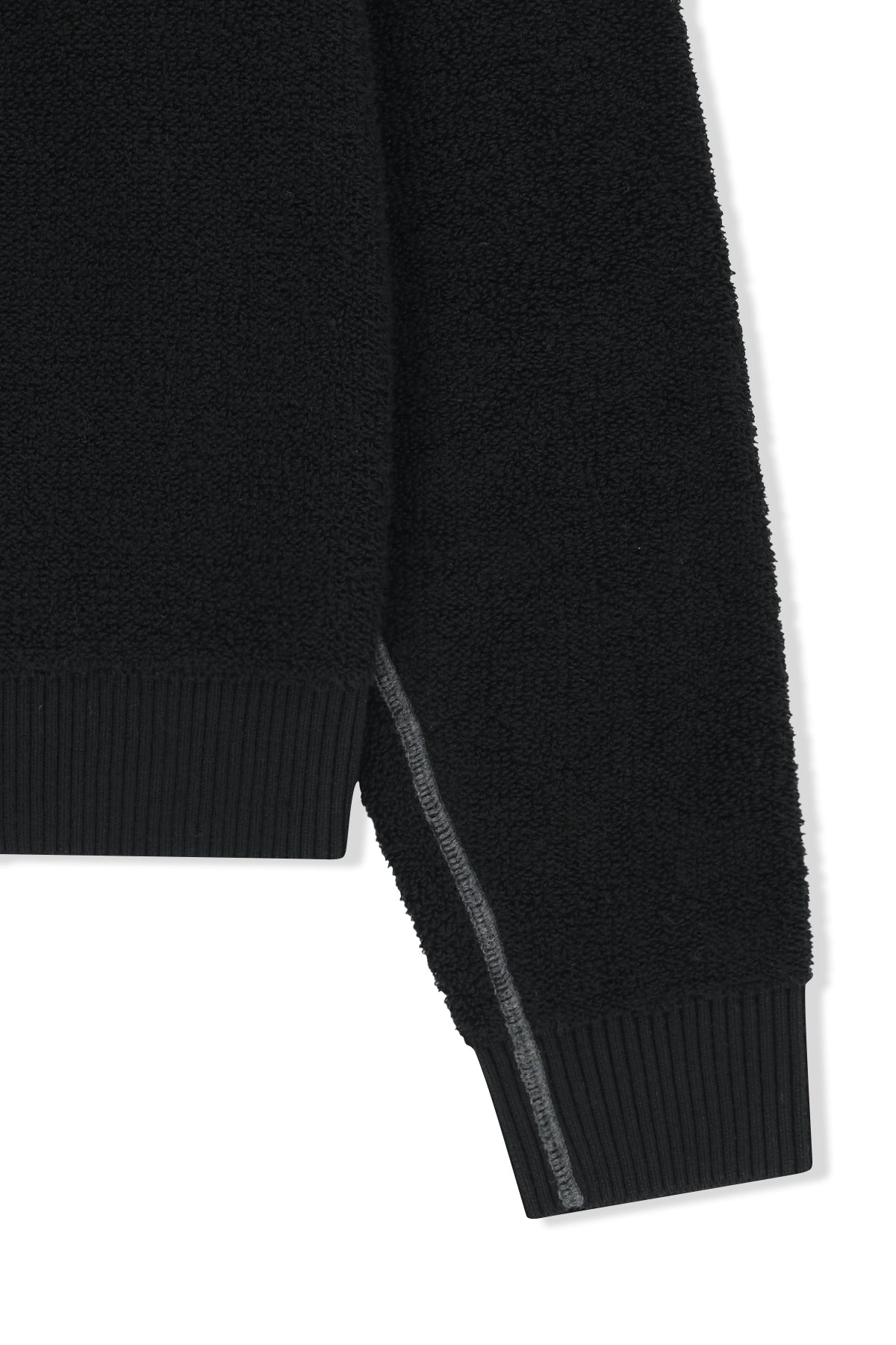 Matin Kim - Boucle Texture Knit Pullover (Black) product image 4 | TRAB K-Fashion Australia