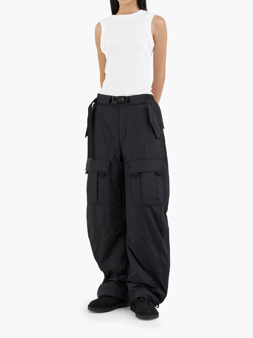Jiyong Kim - Multi Pocket Insulate Trousers (Black) product image 3 | TRAB K-Fashion Australia