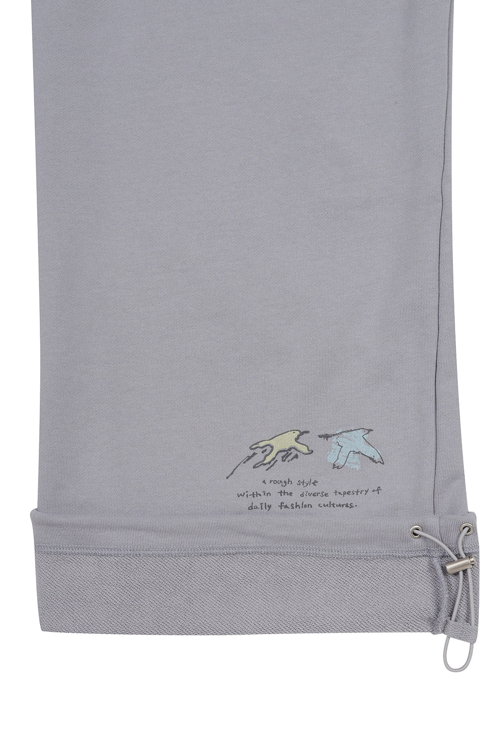 Matin Kim - Graffiti Artwork Sweatpants (Smoke Blue) product image 4 | TRAB K-Fashion Australia