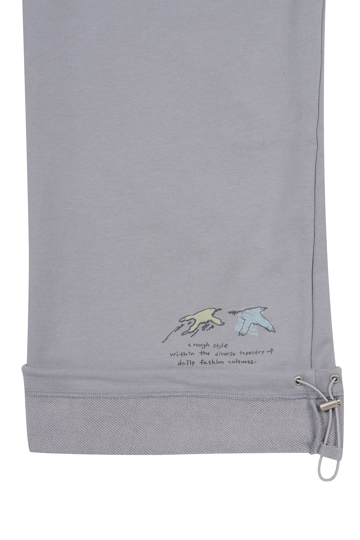 Matin Kim - Graffiti Artwork Sweatpants (Smoke Blue) product image 4 | TRAB K-Fashion Australia