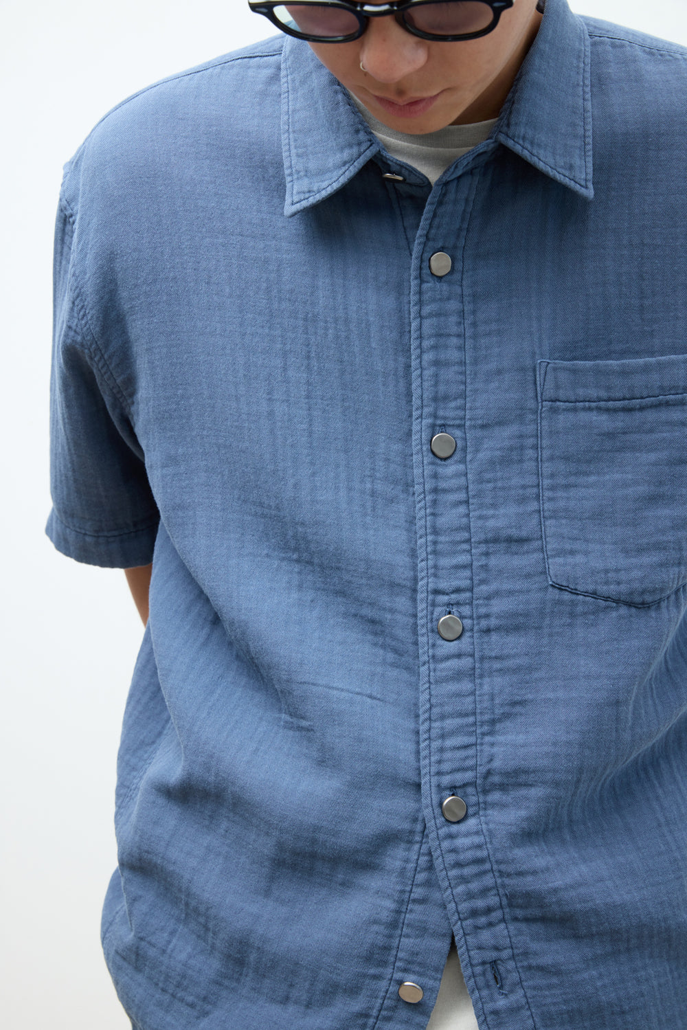 Hatchingroom - Loosed Shirt Double Face Blue (Grey) product image 13 | TRAB K-Fashion Australia