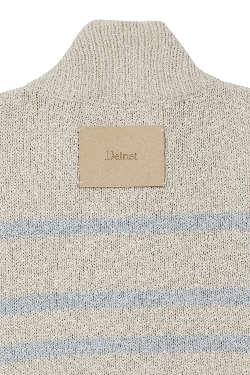 Deinet - Stripe Knit Vest Zip Up (Light Grey) product image 14 | TRAB K-Fashion Australia