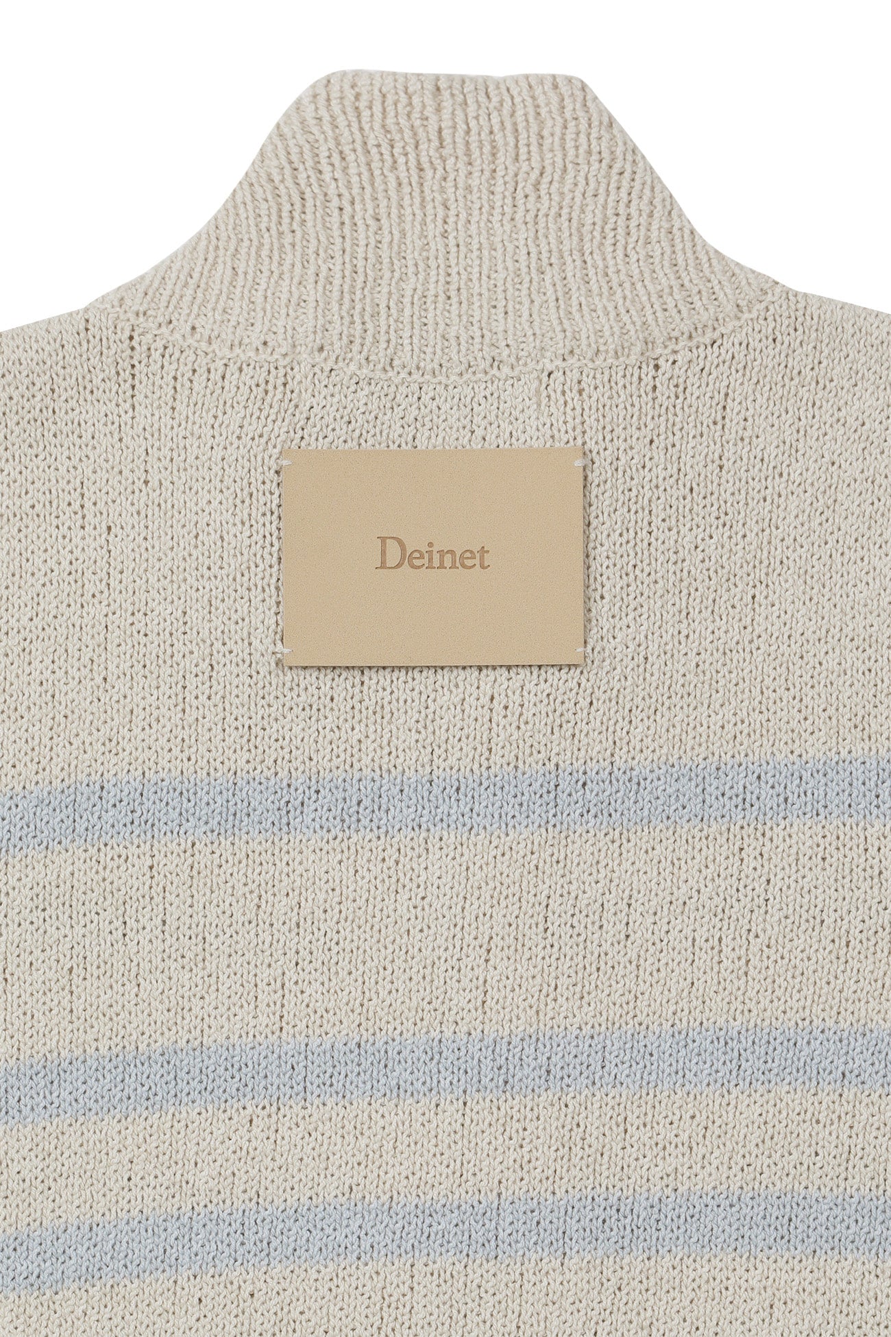 Deinet - Stripe Knit Vest Zip Up (Light Grey) product image 14 | TRAB K-Fashion Australia