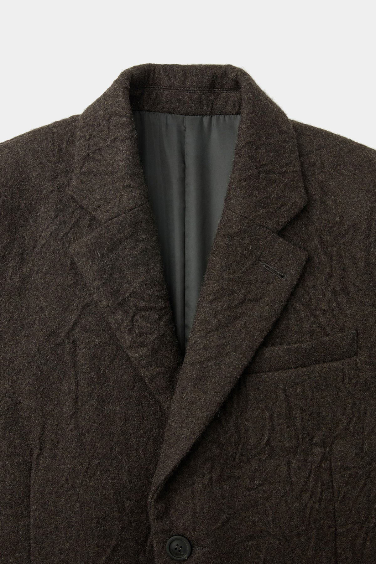 Coor - Crease Washed Wool Single Coat (Dark Brown) product image 5 | TRAB K-Fashion Australia
