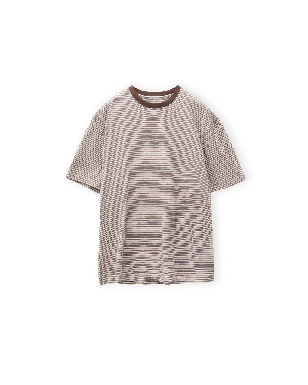 Brownyard - Waist Cut Stripe T Shirt (Pink) product image 3 | TRAB K-Fashion Australia