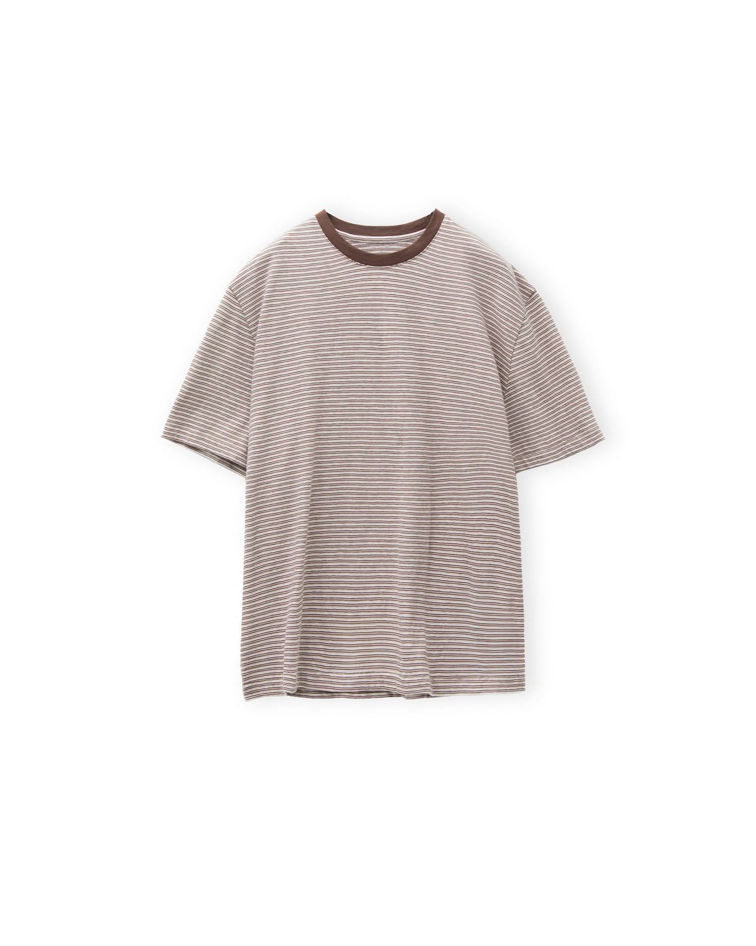 Brownyard - Waist Cut Stripe T Shirt (Pink) product image 3 | TRAB K-Fashion Australia