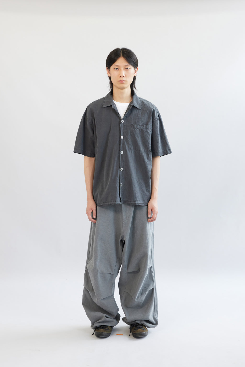 Hatchingroom - Dyed Box Shirt Crease (Charcoal) product image 5 | TRAB K-Fashion Australia