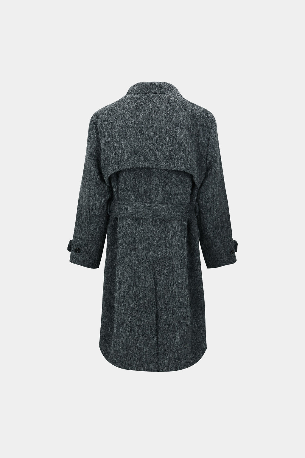 Andersson Bell - Mattia Shaggy Wool Robe Coat (Grey) product image 17 | TRAB K-Fashion Australia