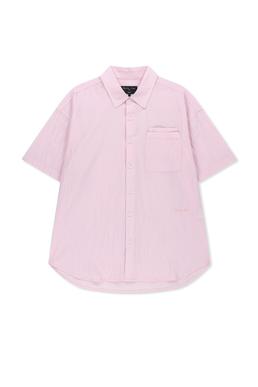 Matin Kim - Small Logo Over Fit Shirt (Pink) product image 1 | TRAB K-Fashion Australia