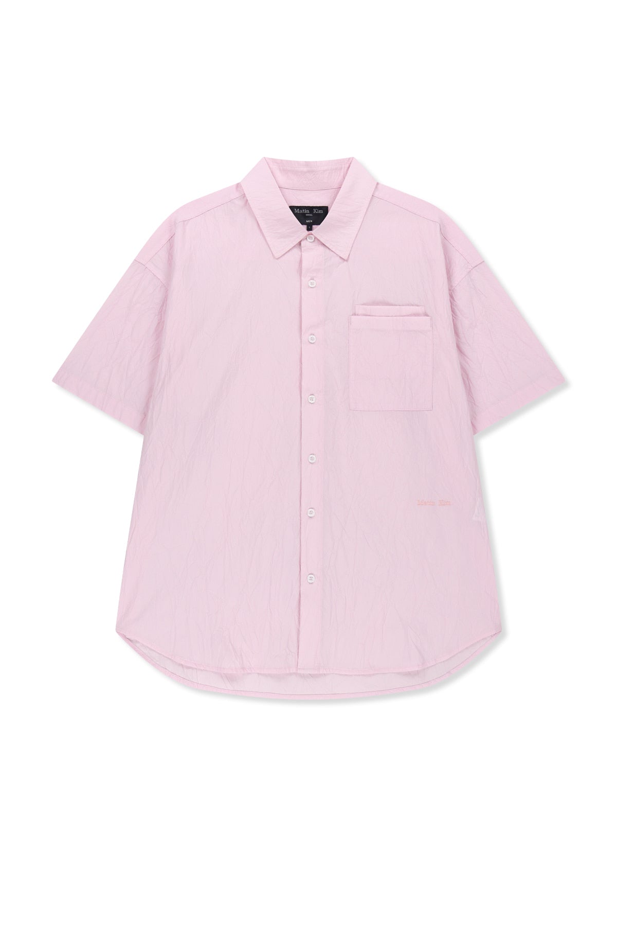 Matin Kim - Small Logo Over Fit Shirt (Pink) product image 1 | TRAB K-Fashion Australia