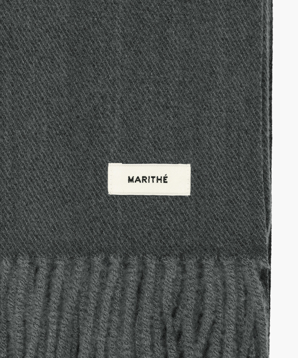 Marithe & Francois Girbaud - Regular Logo Muffler & Glove Set (Charcoal) product image 3 | TRAB K-Fashion Australia