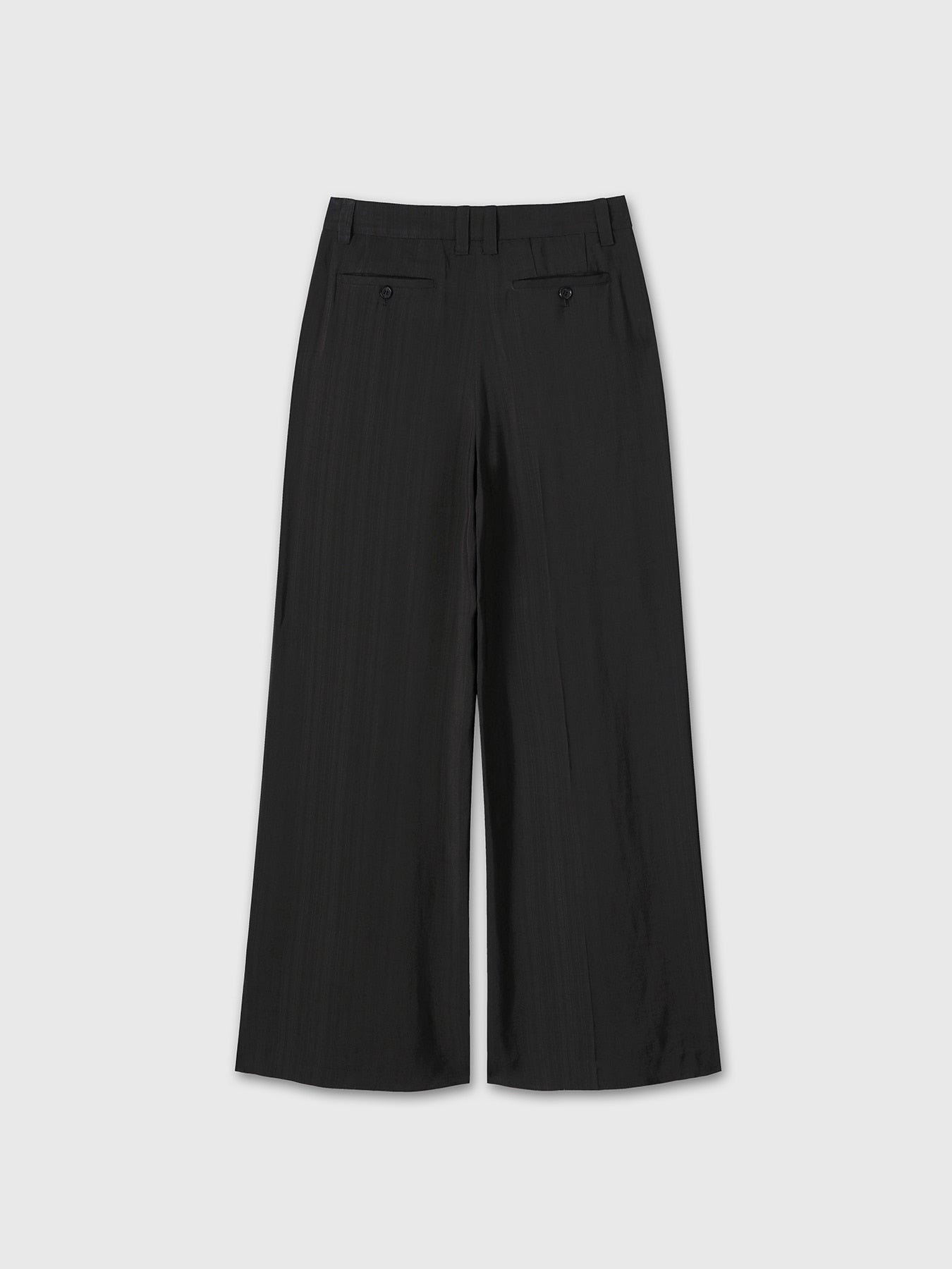 Tonywack - Airy Wide Leg Pleated Trousers (Black) product image 10 | TRAB K-Fashion Australia