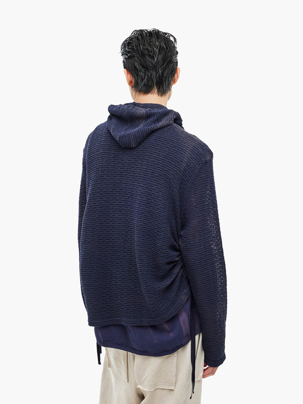 Jiyong Kim - Sun-Bleached Layered Net Hoodie (Purple) product image 10 | TRAB K-Fashion Australia