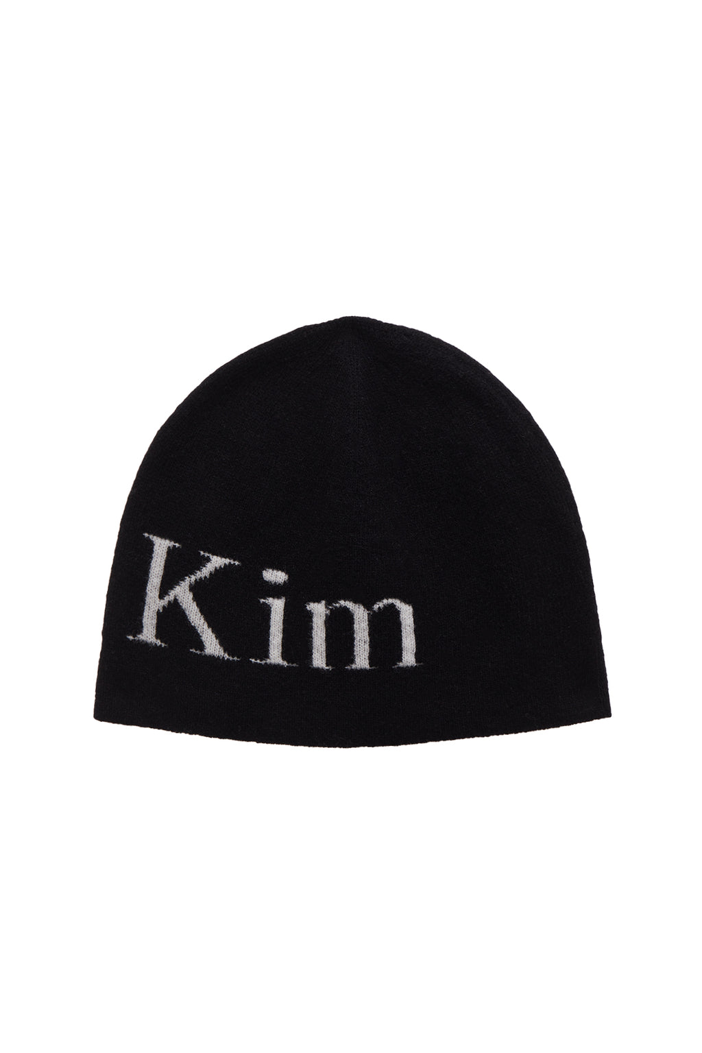 Matin Kim - Logo Jacquard Short Beanie (Black) product image 2 | TRAB K-Fashion Australia