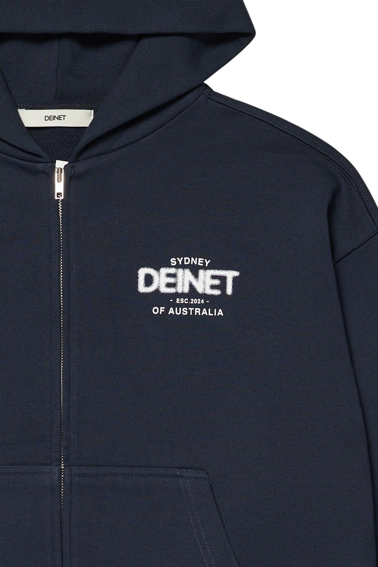 Deinet - Lost In Sydney Zip-Up Hoodie (Navy) product image 4 | TRAB K-Fashion Australia