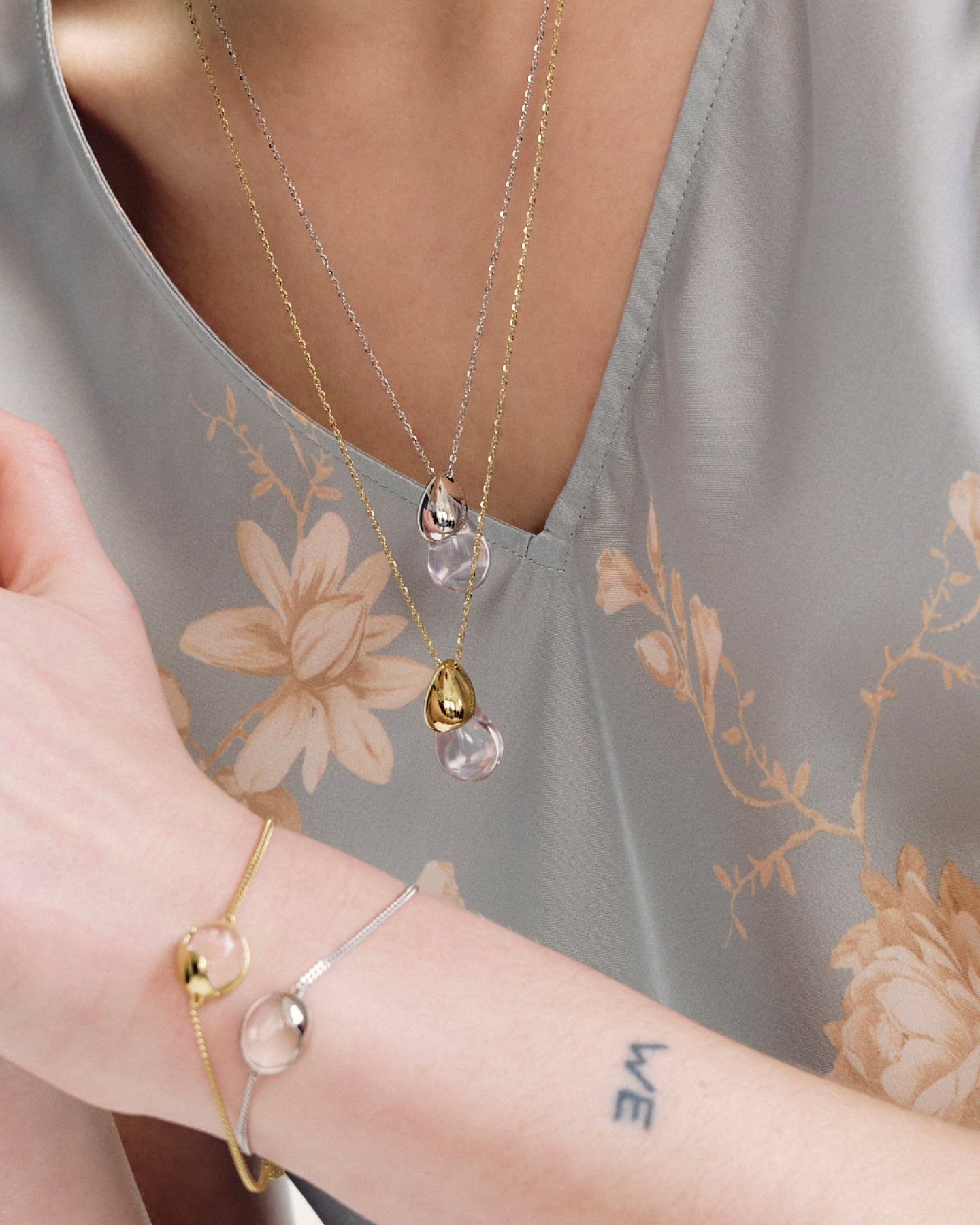 Numbering - Water Drop Pendant Necklace #7784 product image 1 | TRAB K-Fashion Australia