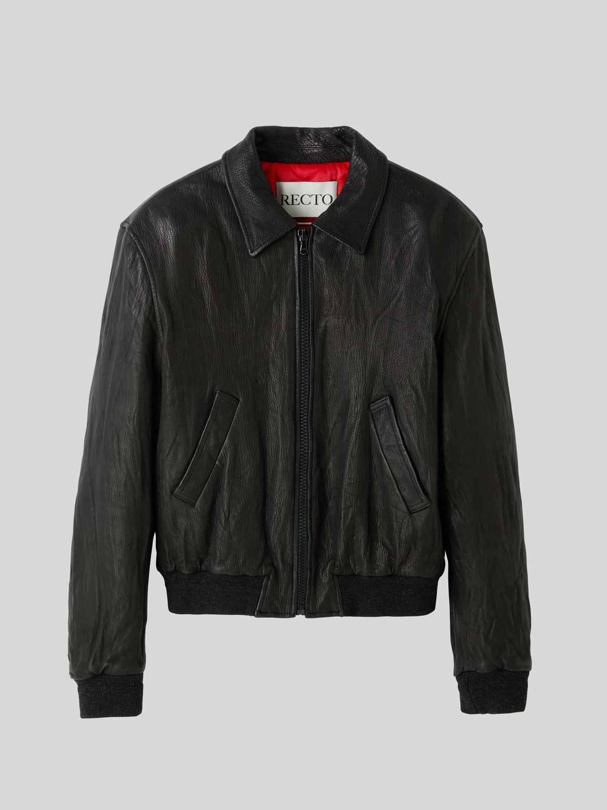 Recto - Ben Crinkle Leather Jumper (Black) product image 5 | TRAB K-Fashion Australia