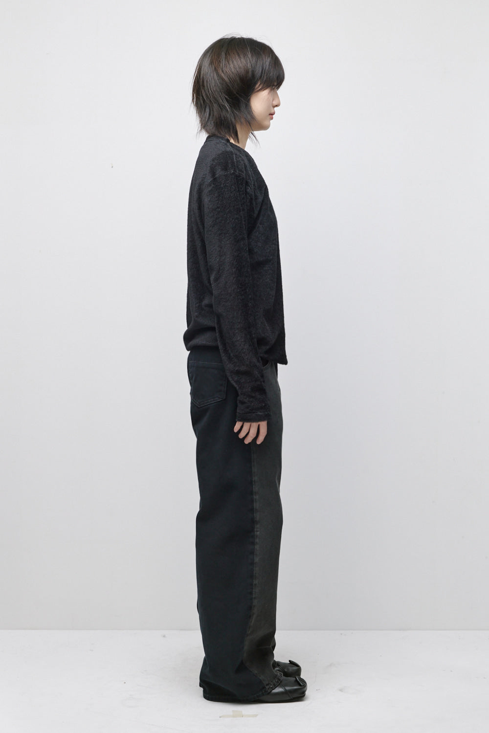 Hatchingroom - Fuzzy Mesh Tee (Black) product image 8 | TRAB K-Fashion Australia