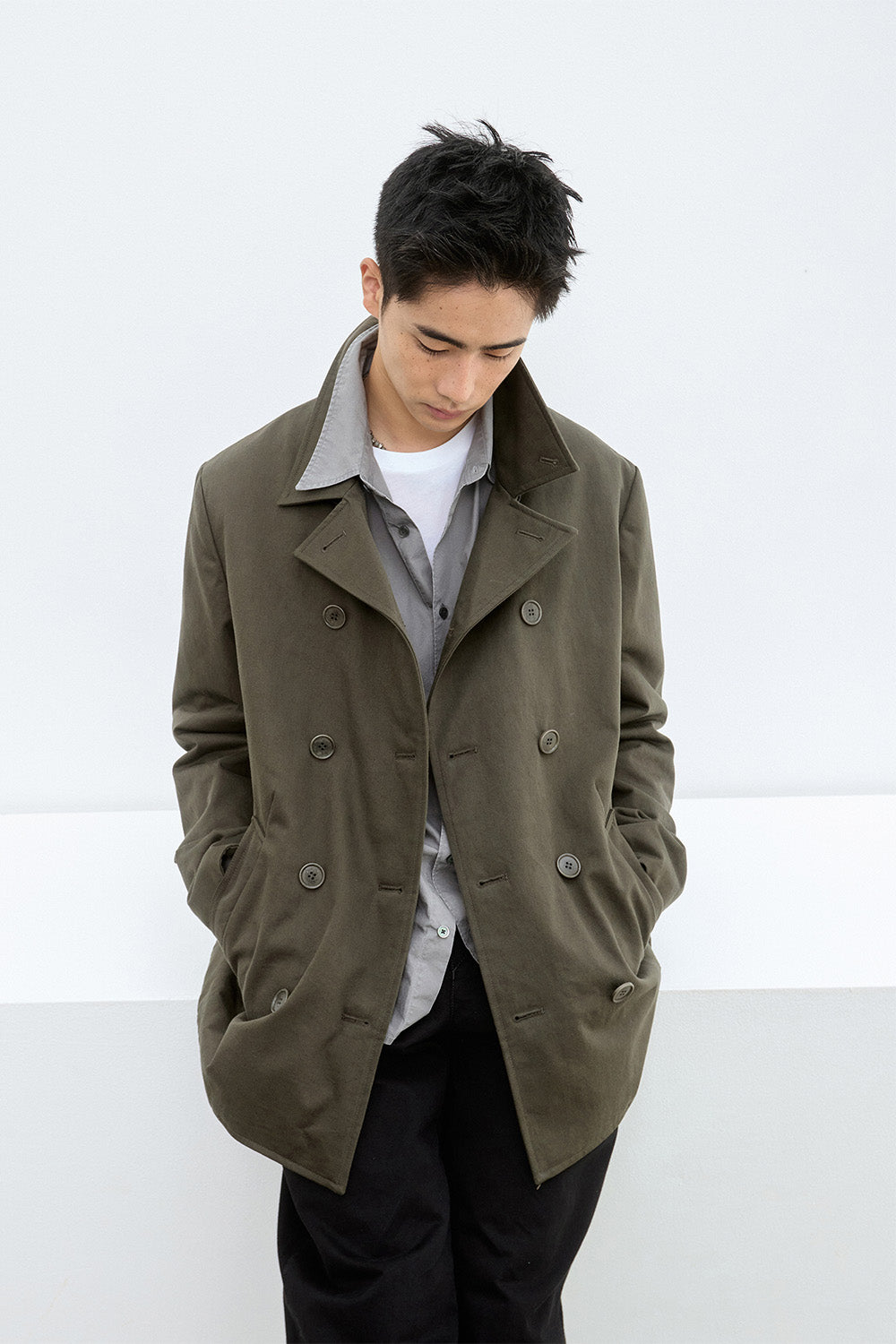 Hatchingroom - Pea Coat (Khaki) product image 14 | TRAB K-Fashion Australia